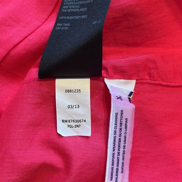 Tommy Hilfiger sundress 4 pink thin straps scoop neck lined pleated side zipper - Picture 11 of 12